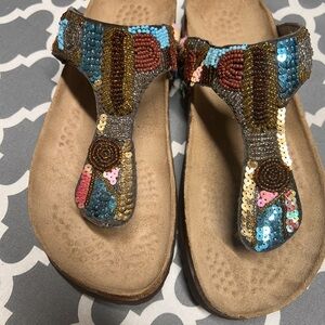 Colorful Sequin Women's Sandals